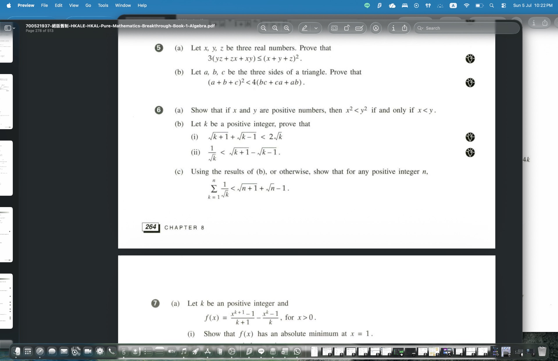 Student math problem: Proving Inequalities: Squares, Surds and Telescoping Sums